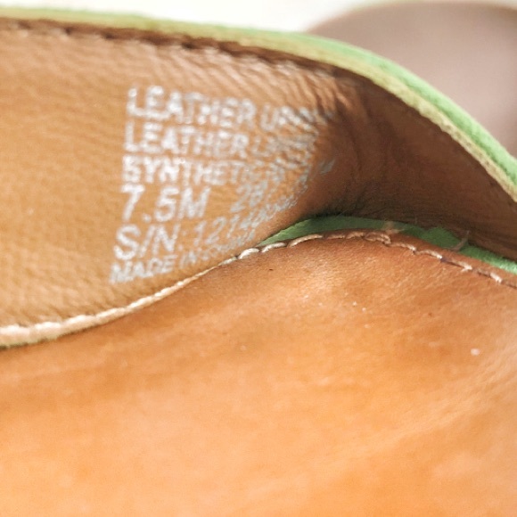 Tory Burch Leaf Green Savannah Sandals Low Wedge - Picture 8 of 8